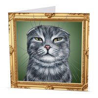 scottish fold greeting card