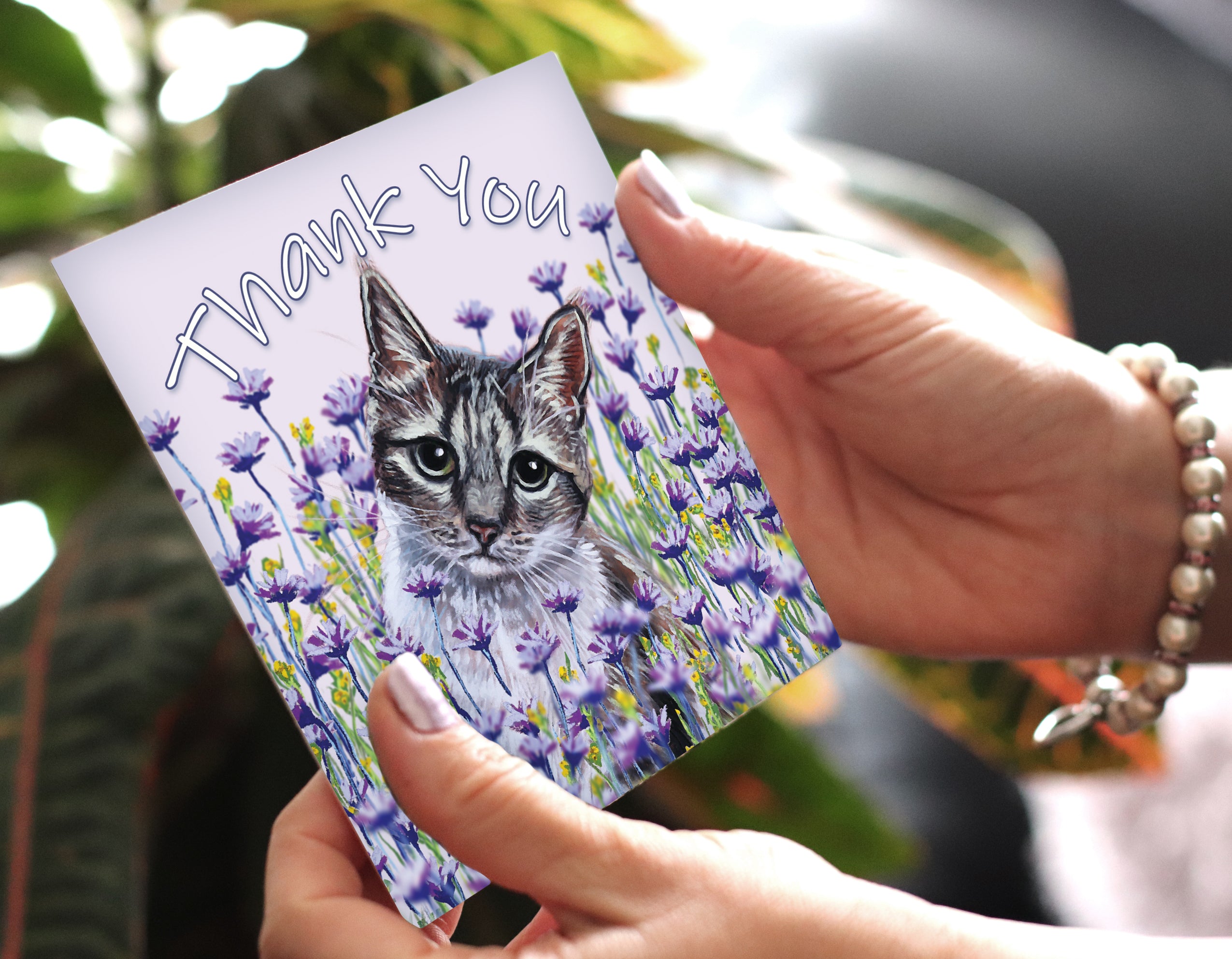 tabby cat card