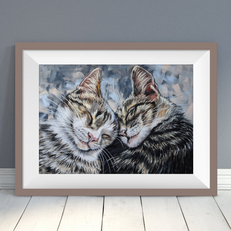 tabby cats wall art