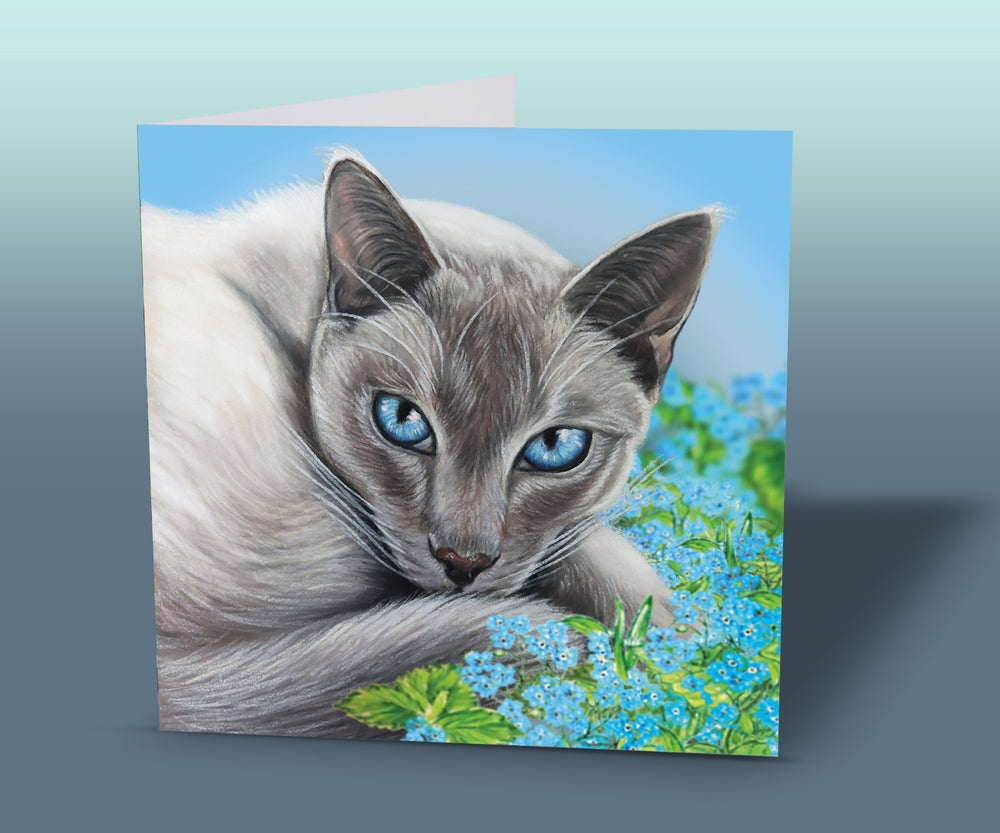 thai cat greeting card