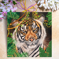 tiger greeting card