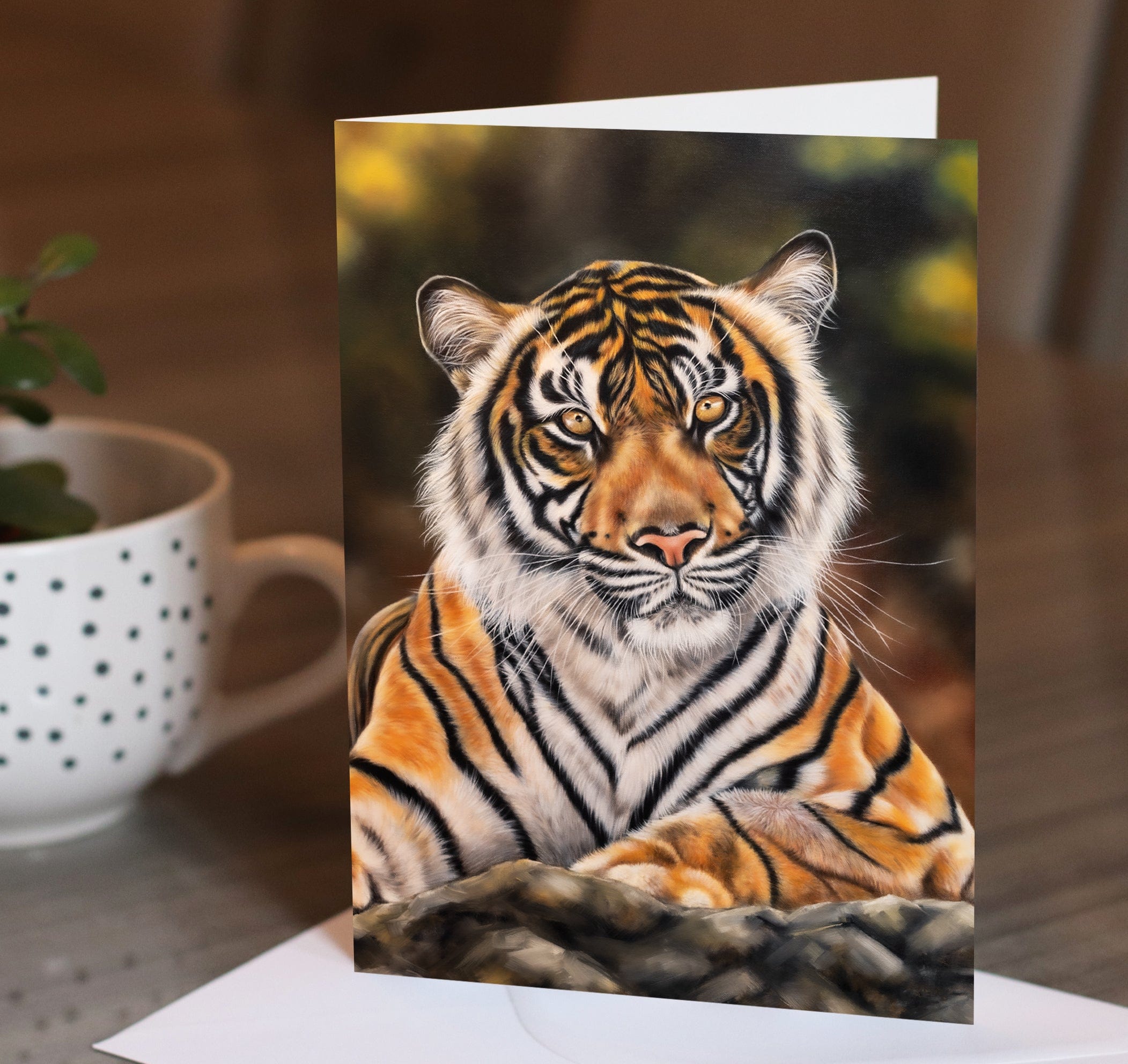 tiger greeting card