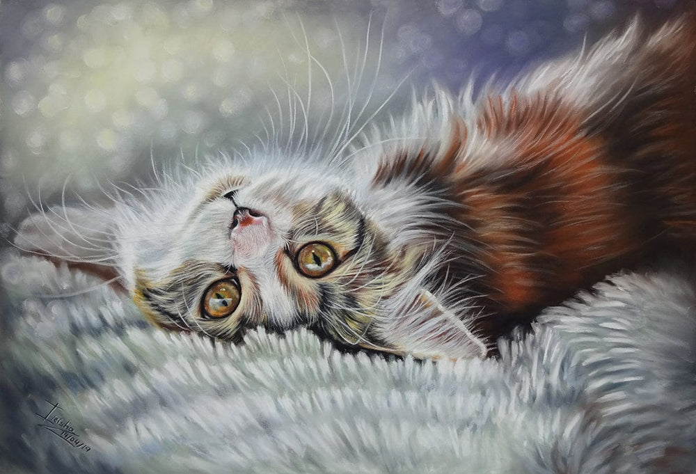 wall art calico cat