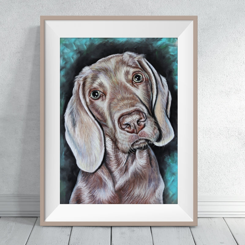 weimaraner wall art