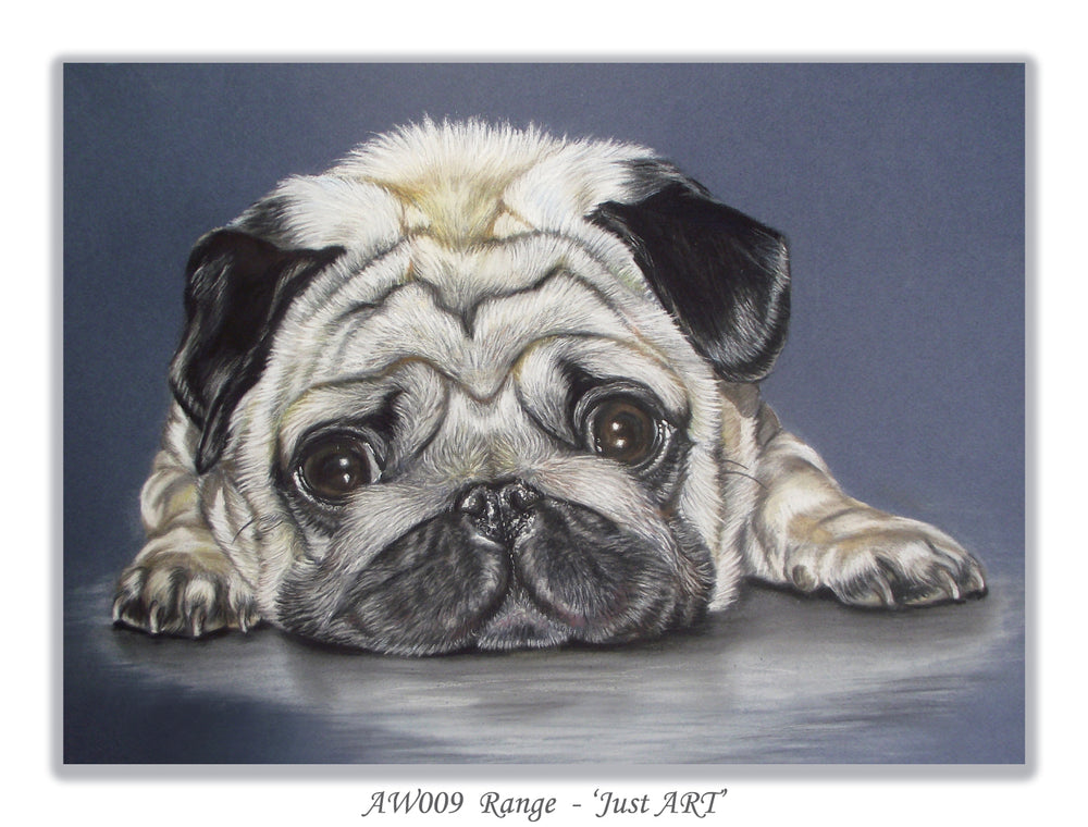 pug greeting card