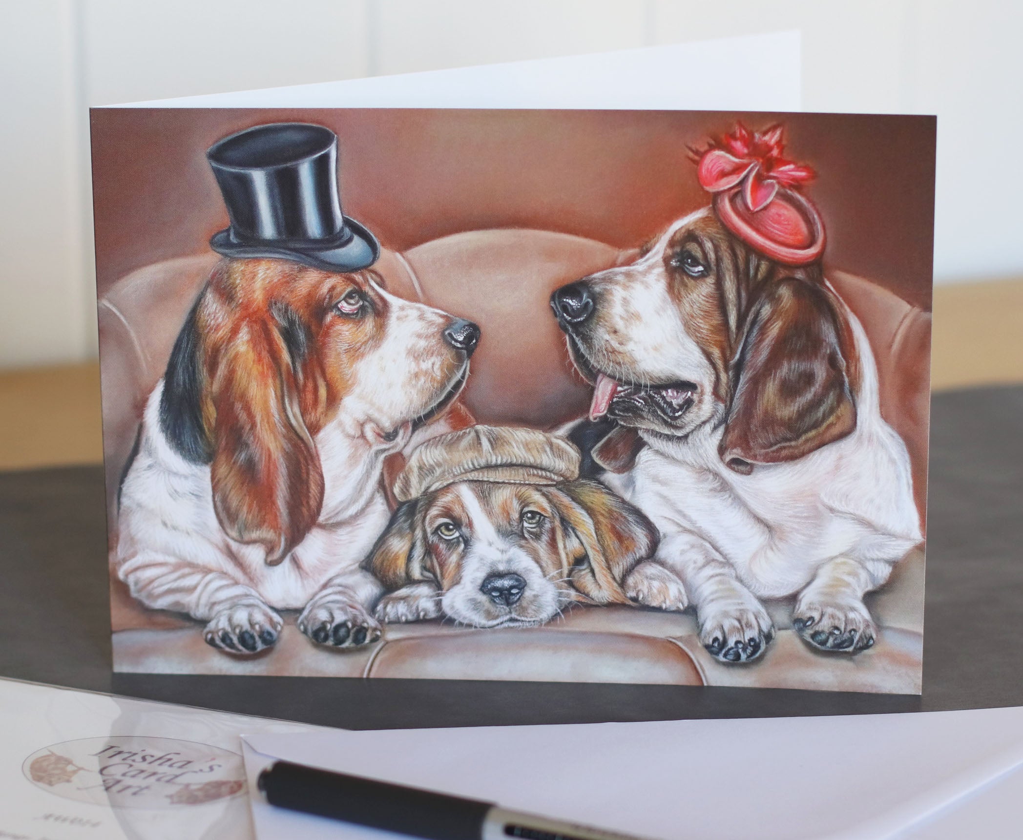 Basset Hounds Card