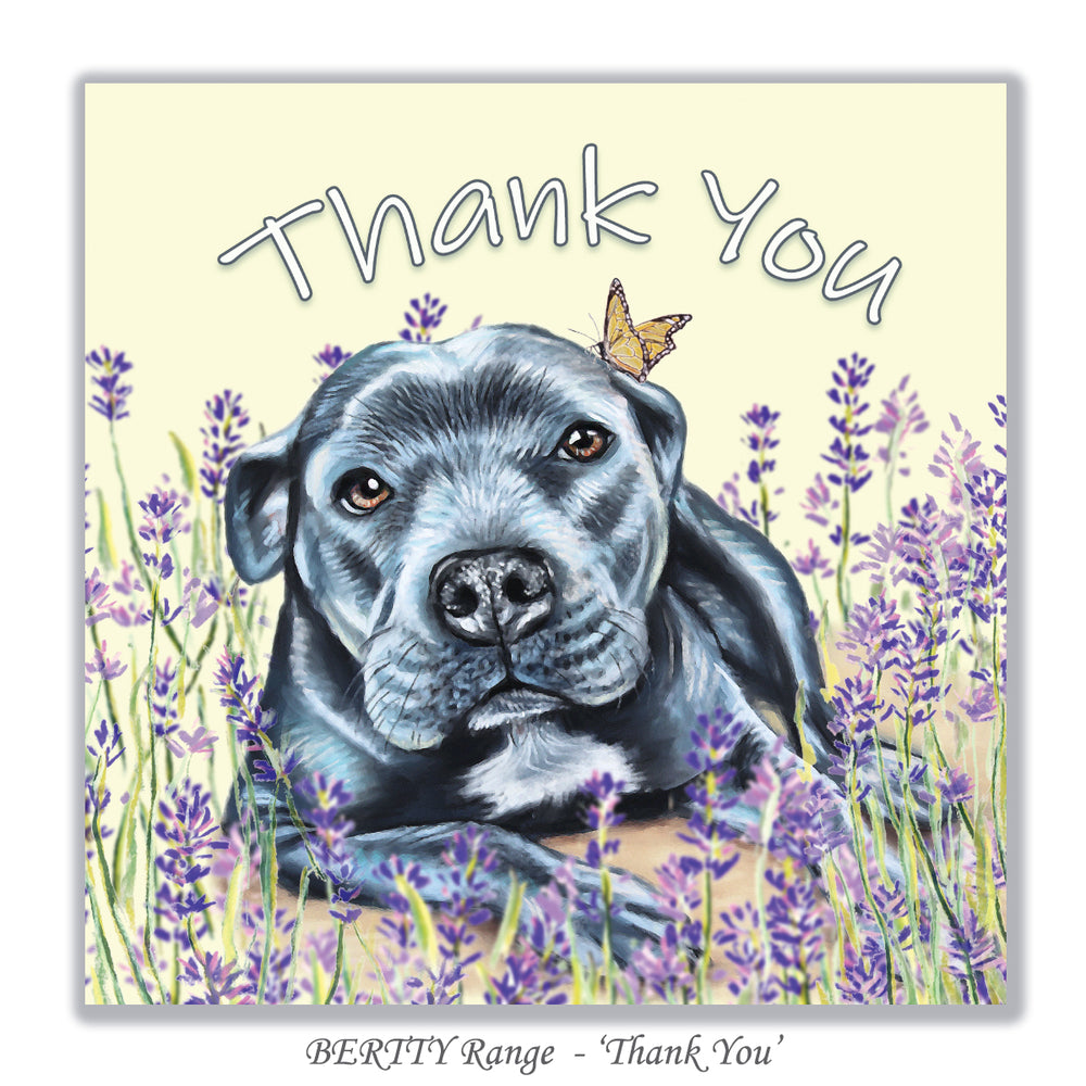 staffy card thank you