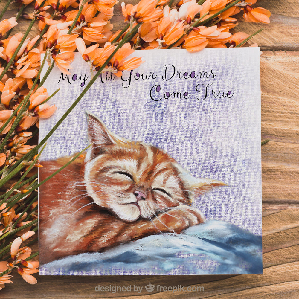 cute kitten birthday card