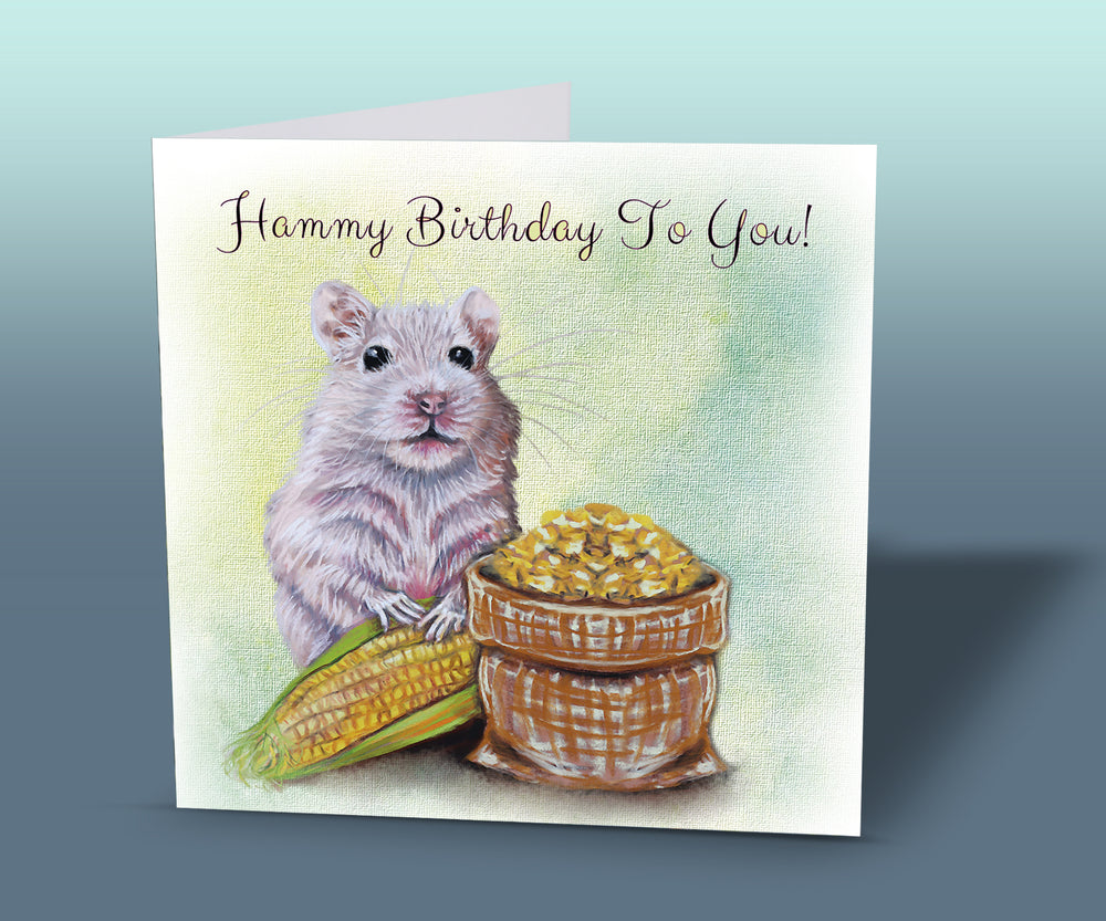 card with hamster