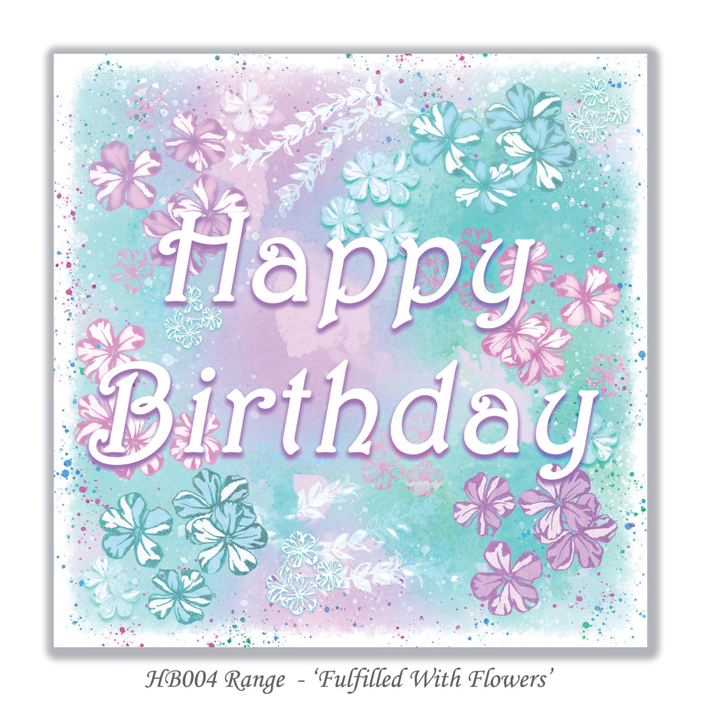 floral birthday card