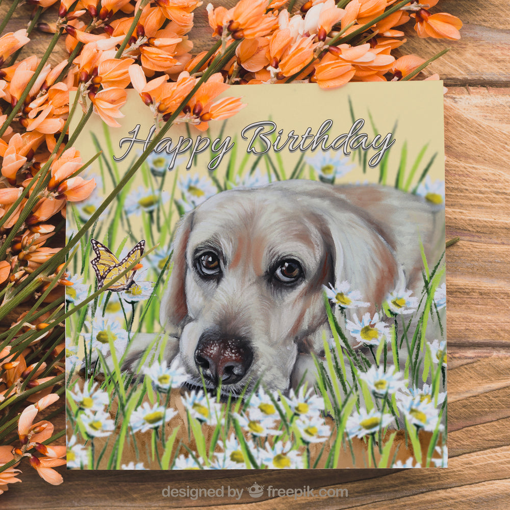 Labrador Birthday Card