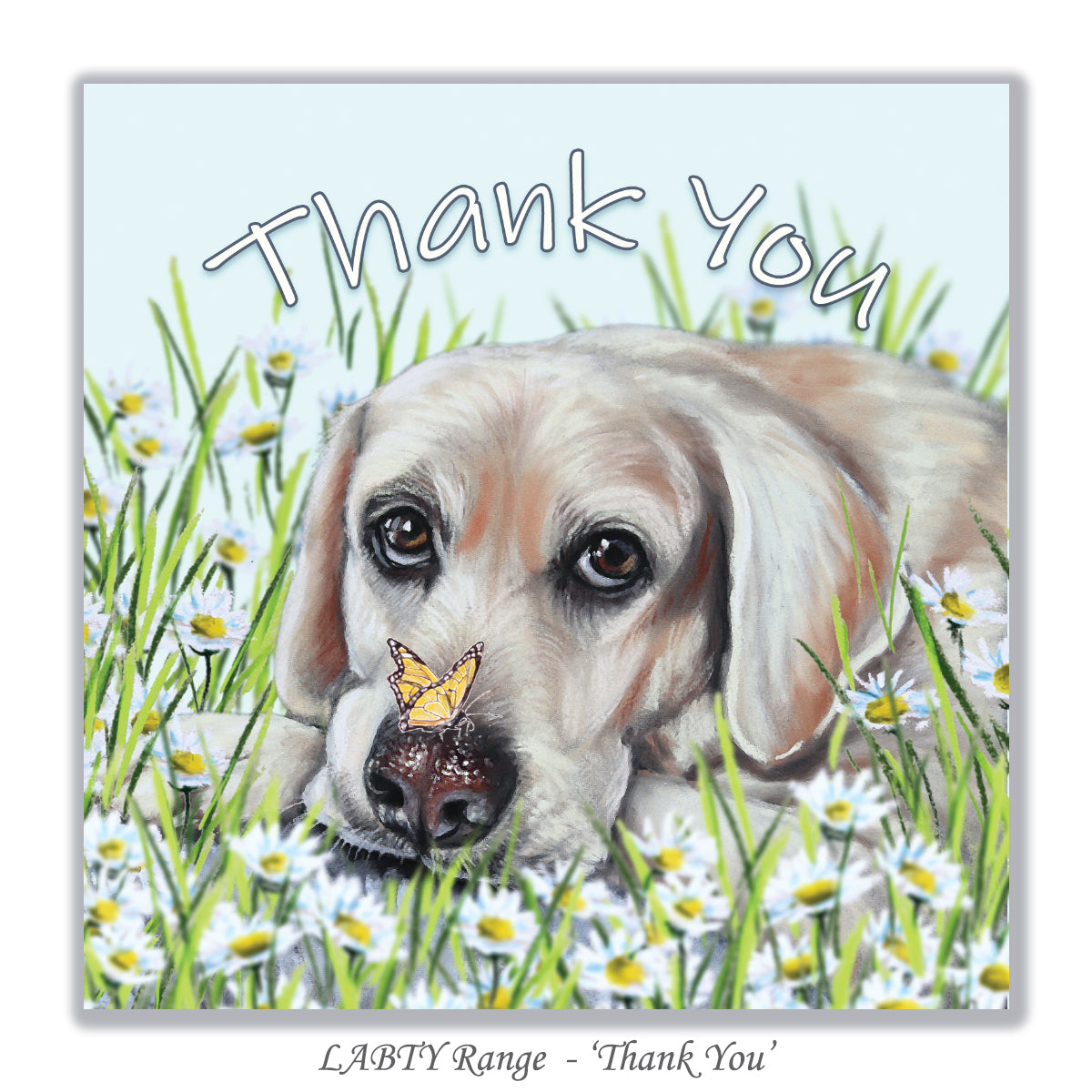 yellow labrador card