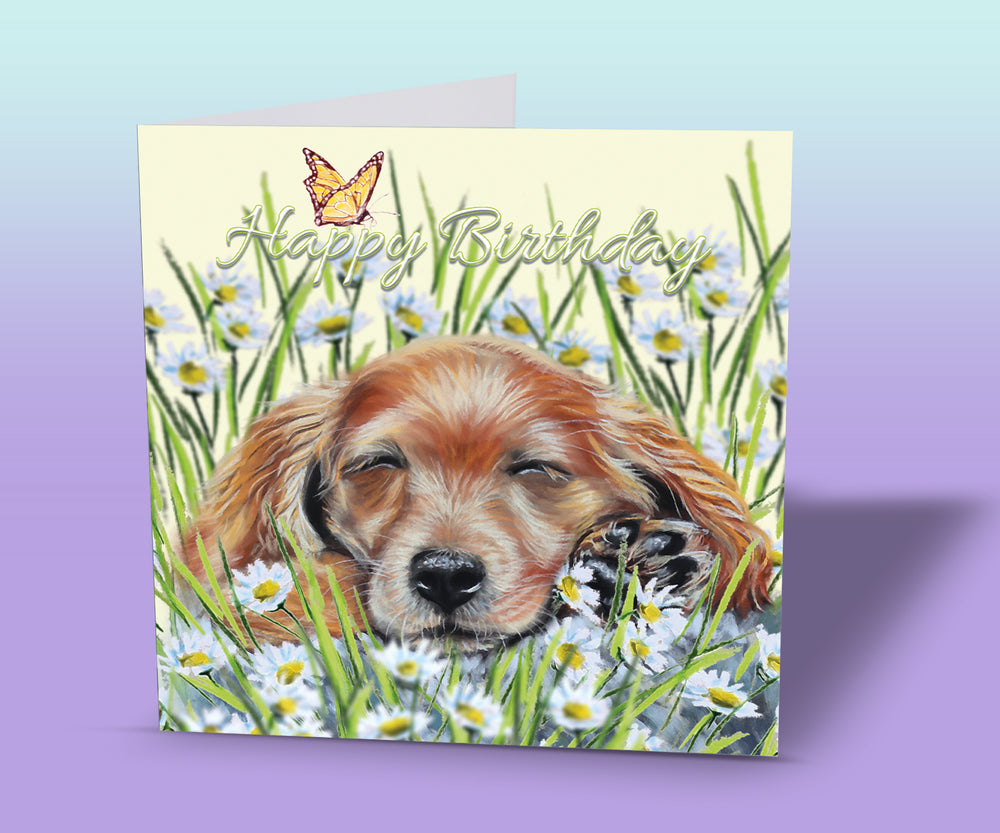 Puppy Birthday Card