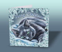 christmas card cat