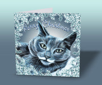 christmas card cat