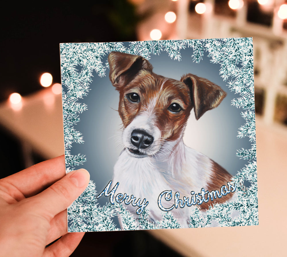 Jack Russell Terrier Christmas Card