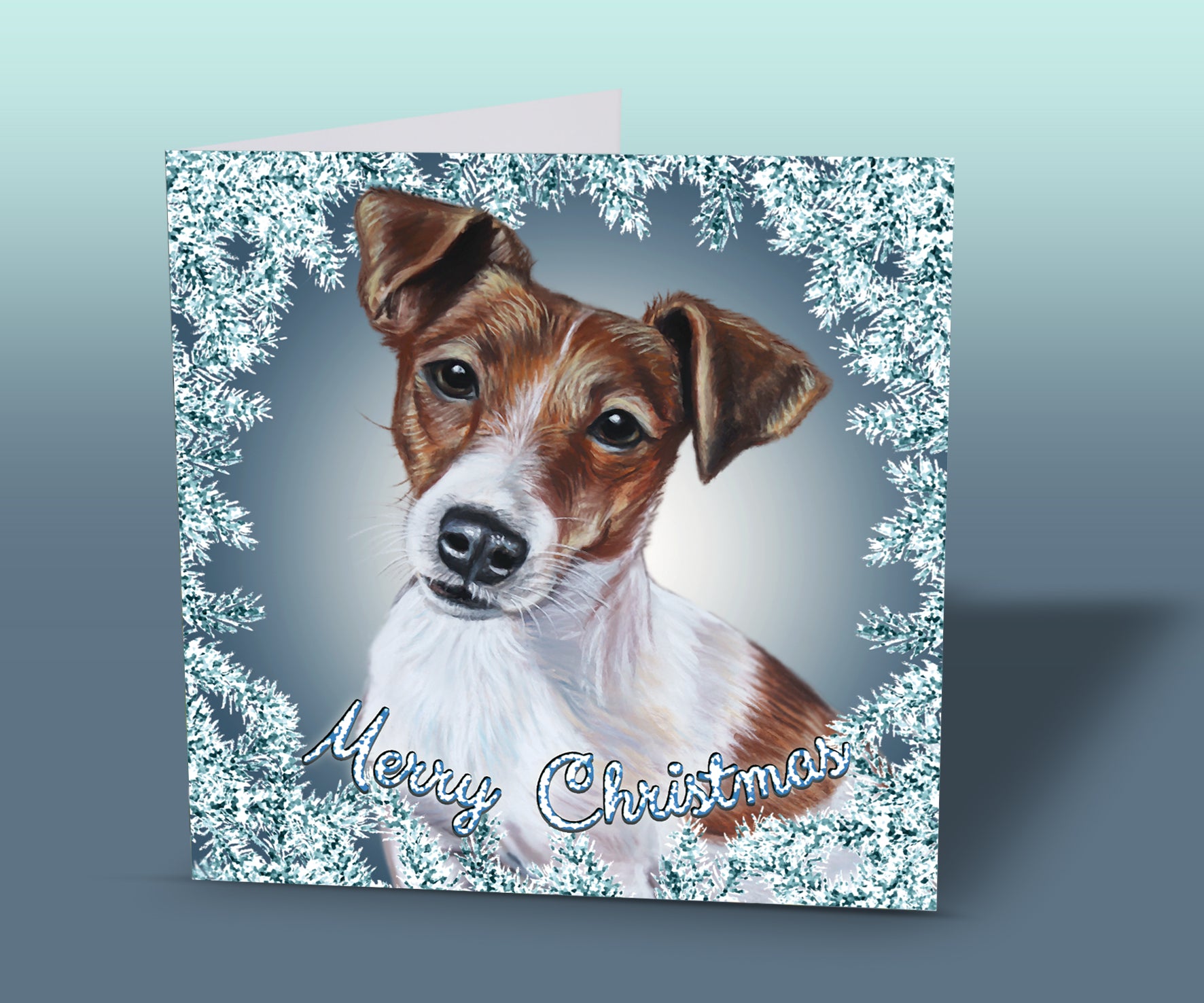 Jack Russell Terrier Christmas Card