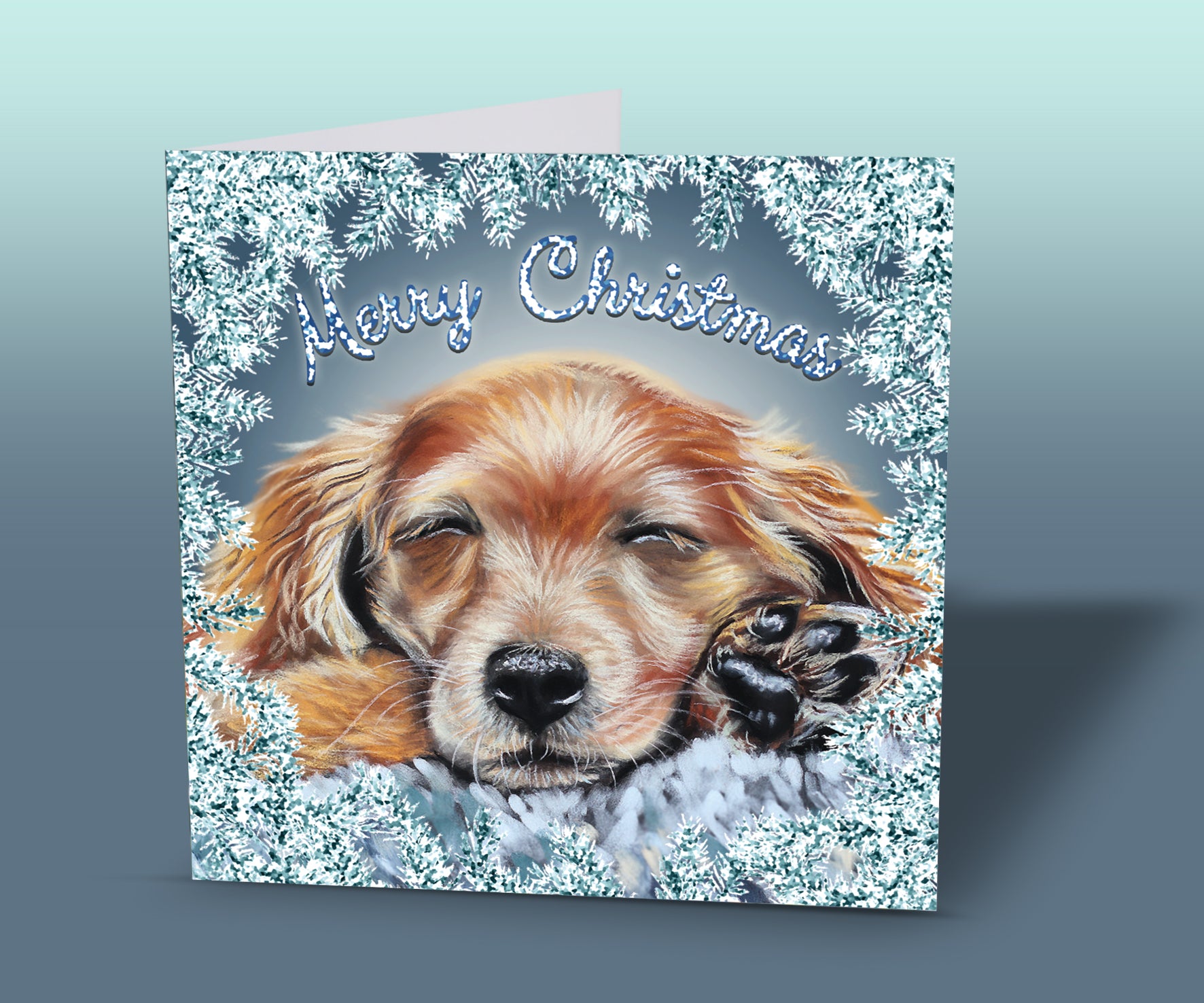 Puppy Christmas Card