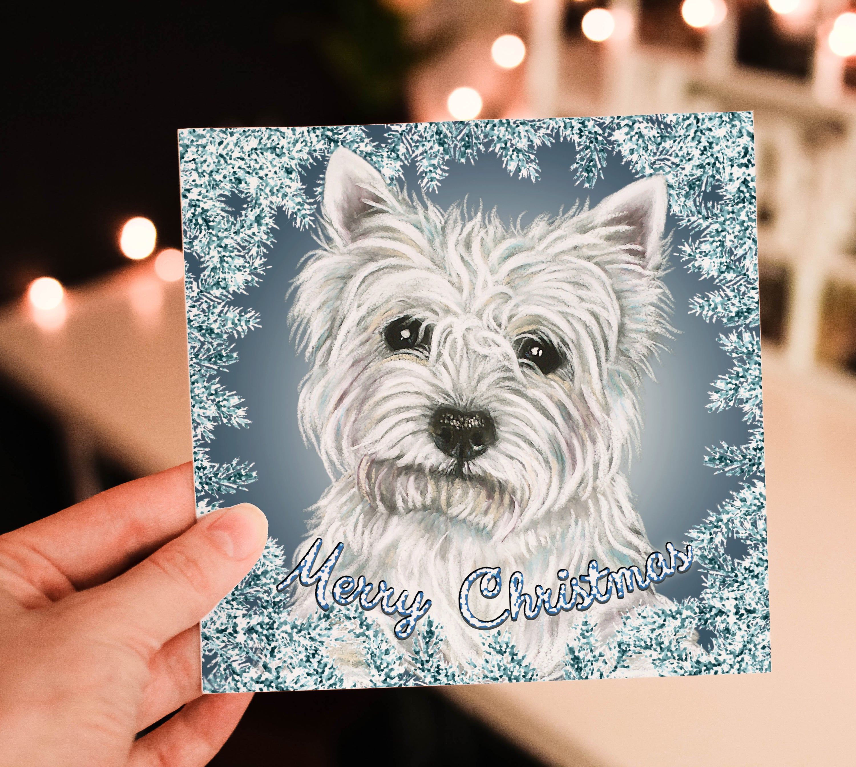 West Highland White Terrier Christmas Card