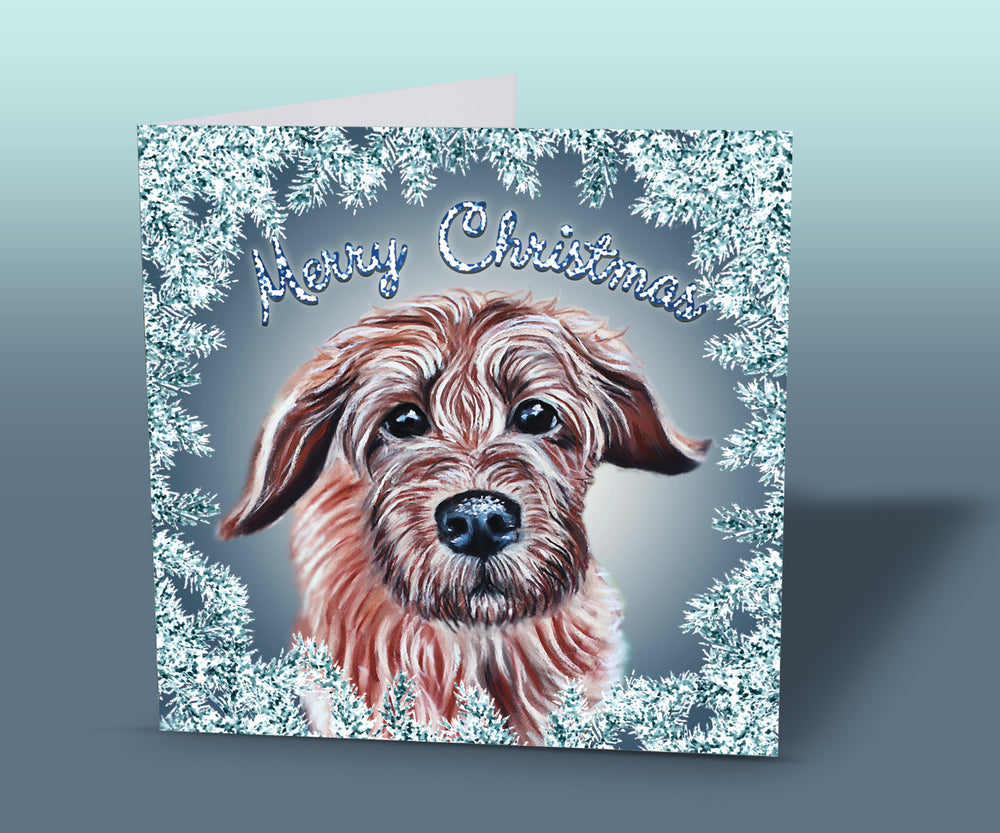 Cute Dog Christmas Card