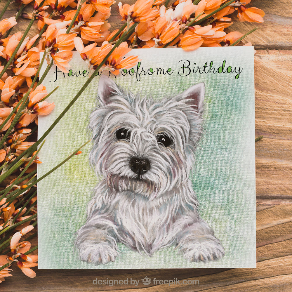 Westie Birthday Card