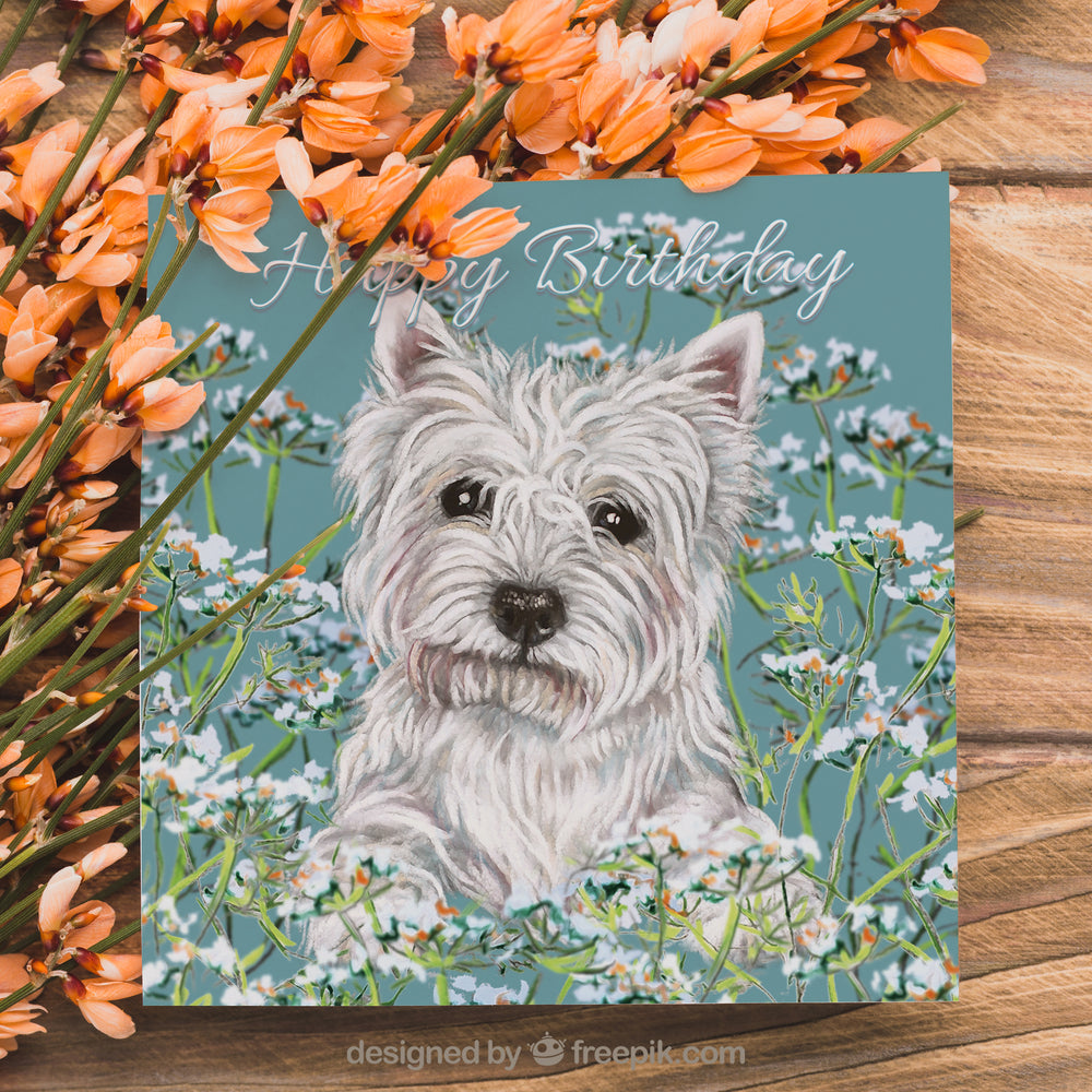 birthday card dog