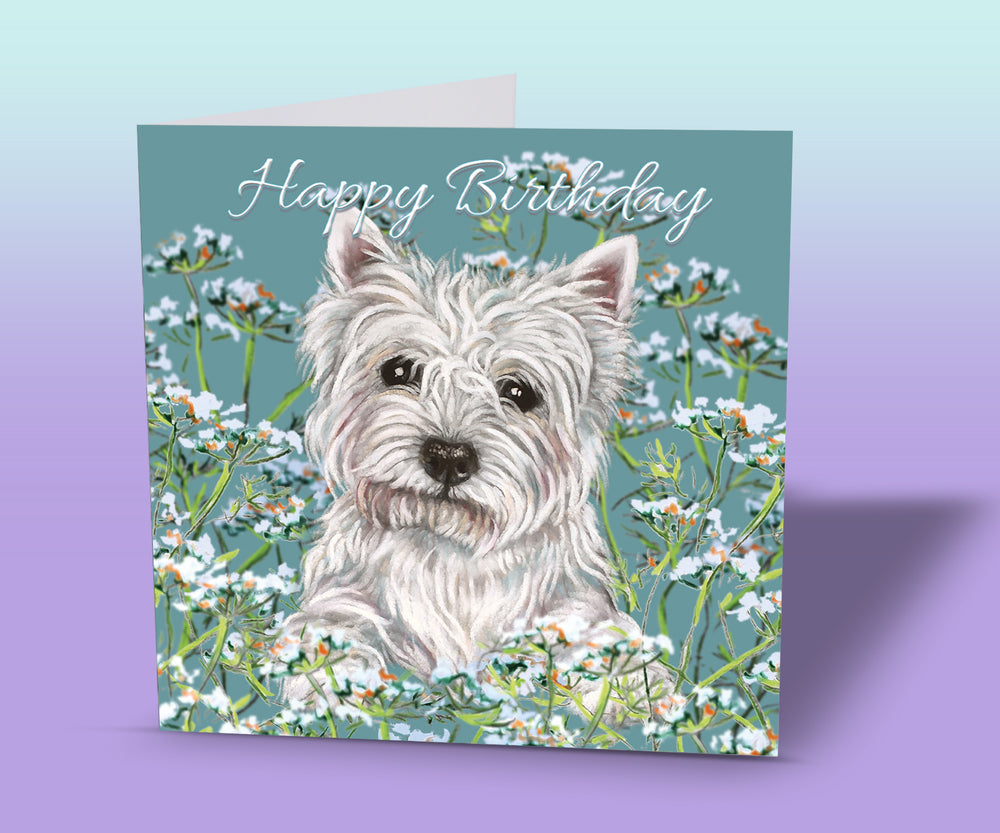 westie birthday card