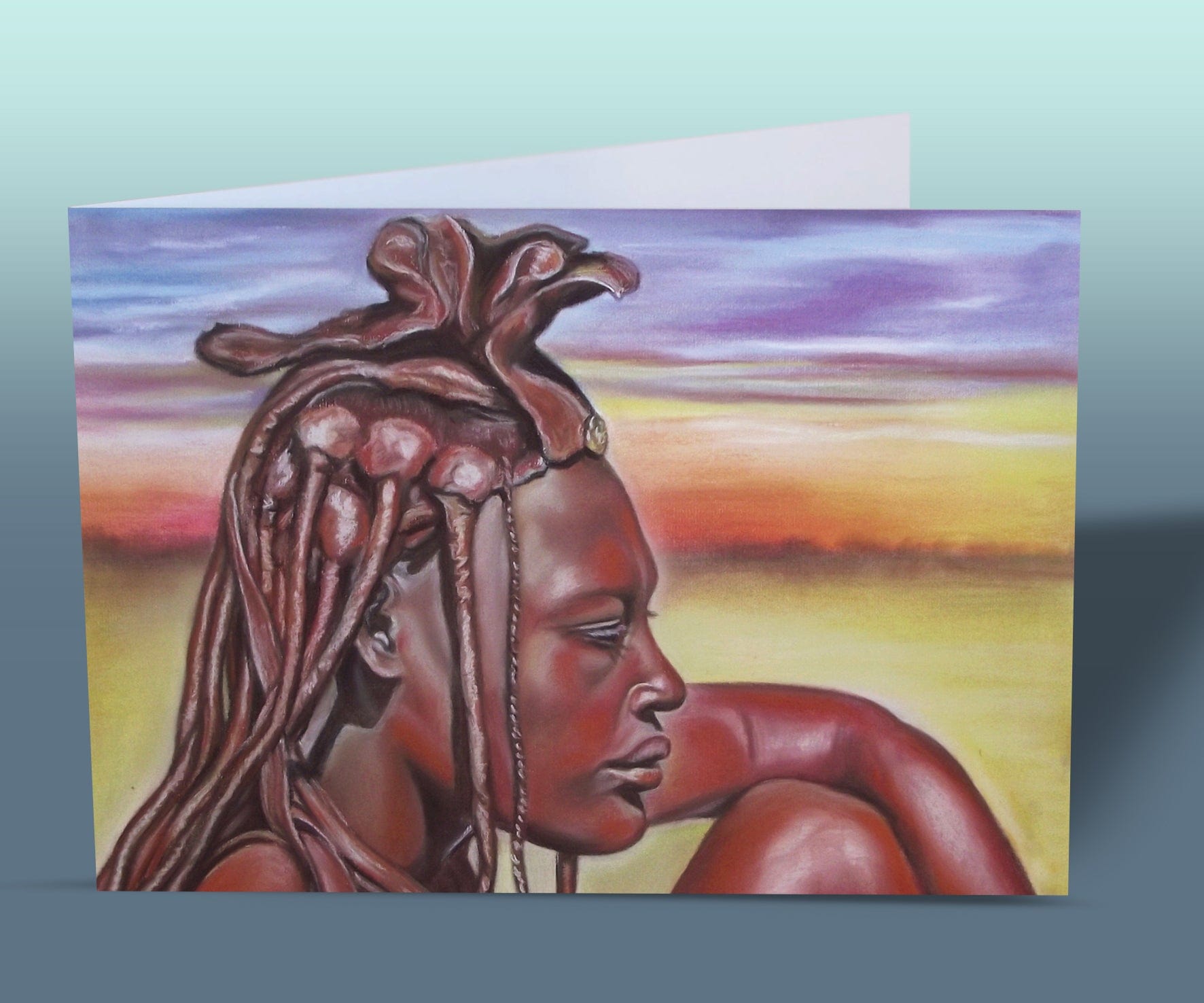 african lady card