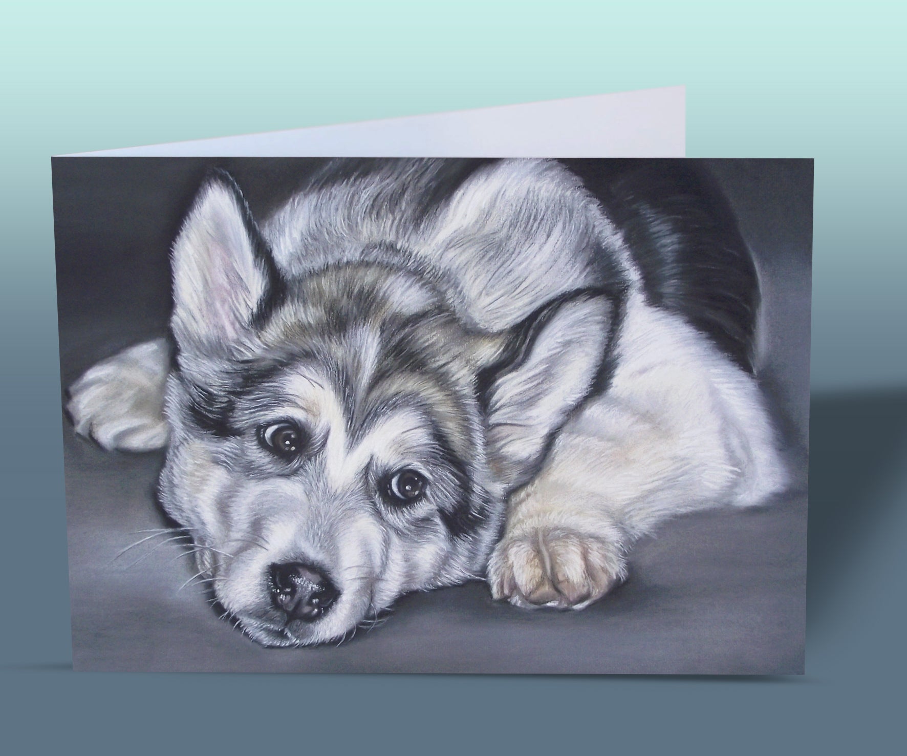 alaskan malamute card