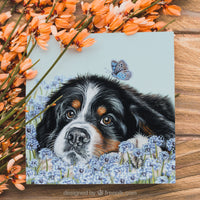 cute puppy greeting card