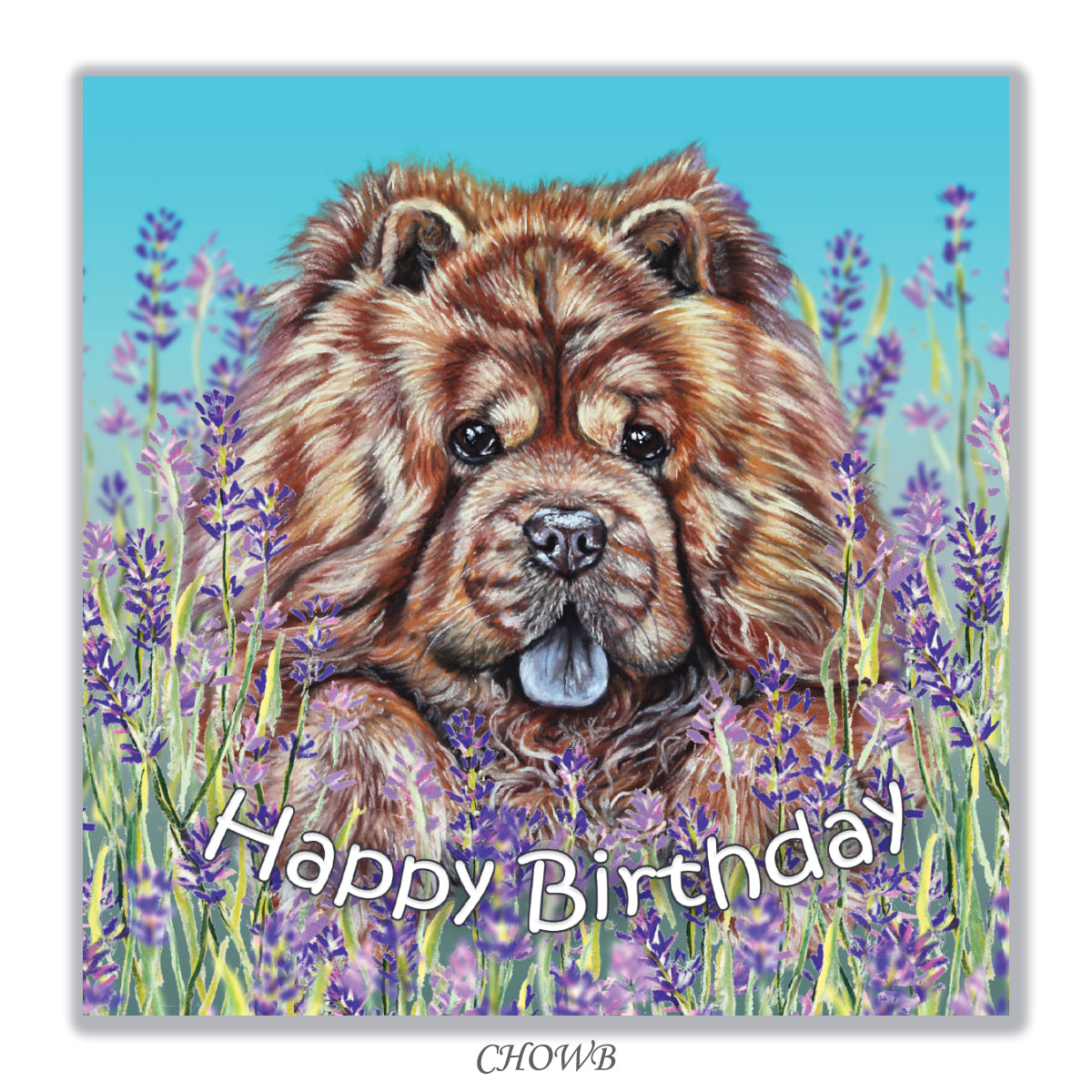 birthday card chow chow