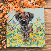 border terrier birthday card