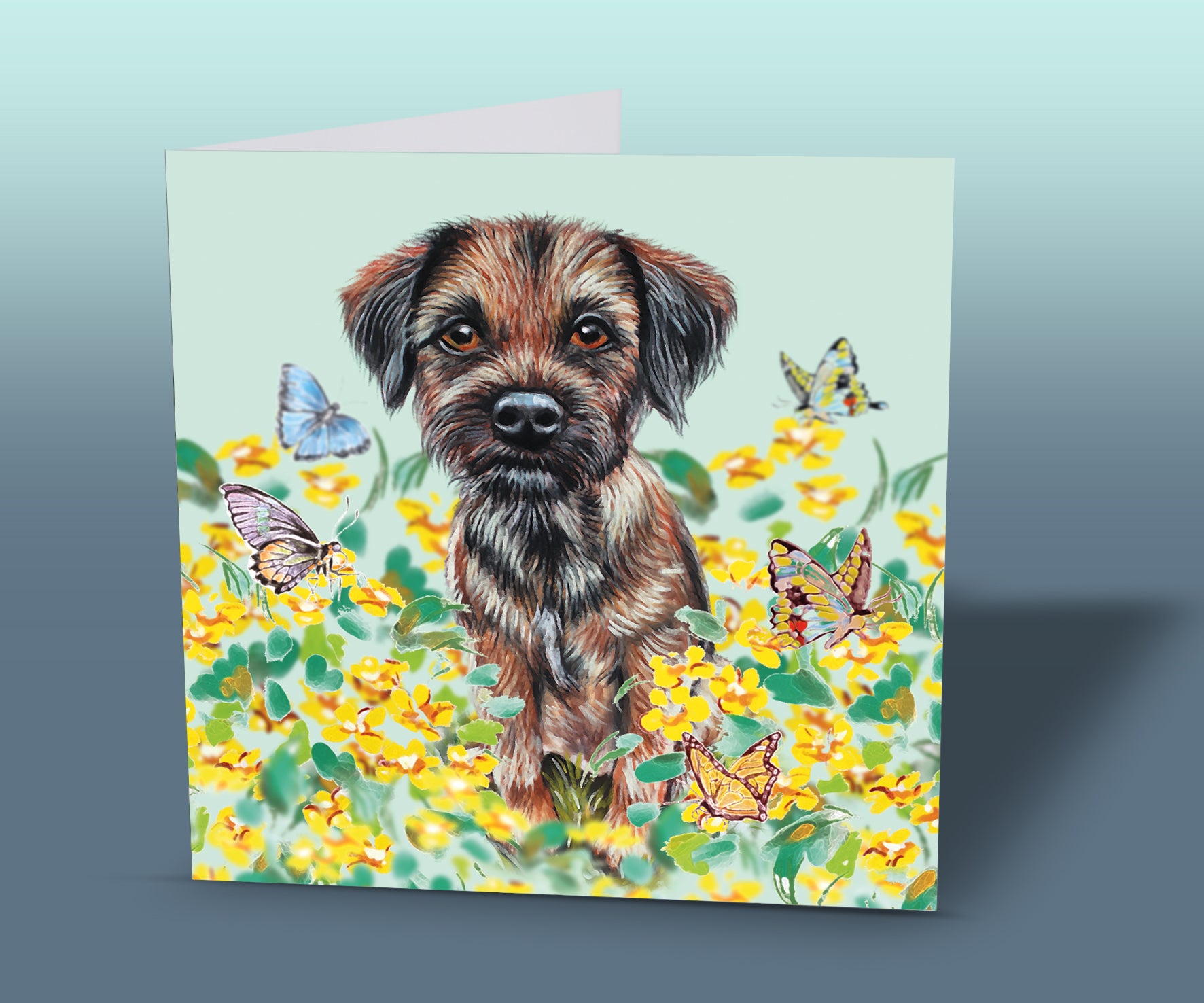 border terrier card