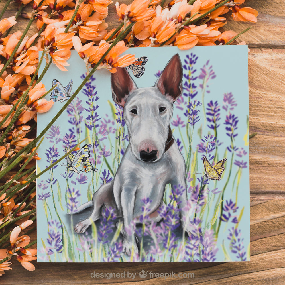 bull terrier cards