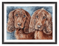 commission custom dog portrait
