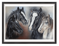 custom horse portraits painting
