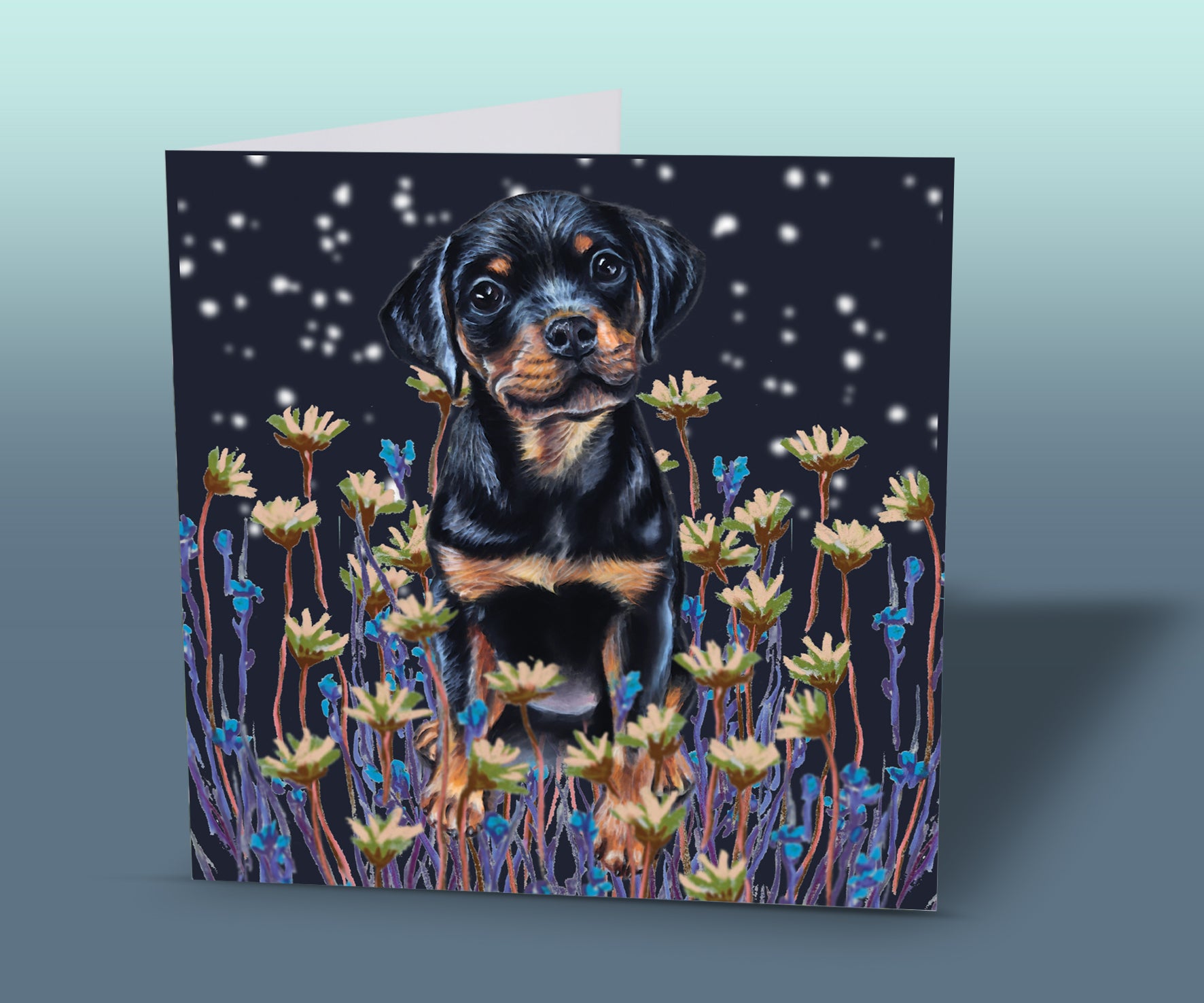 cute pup card