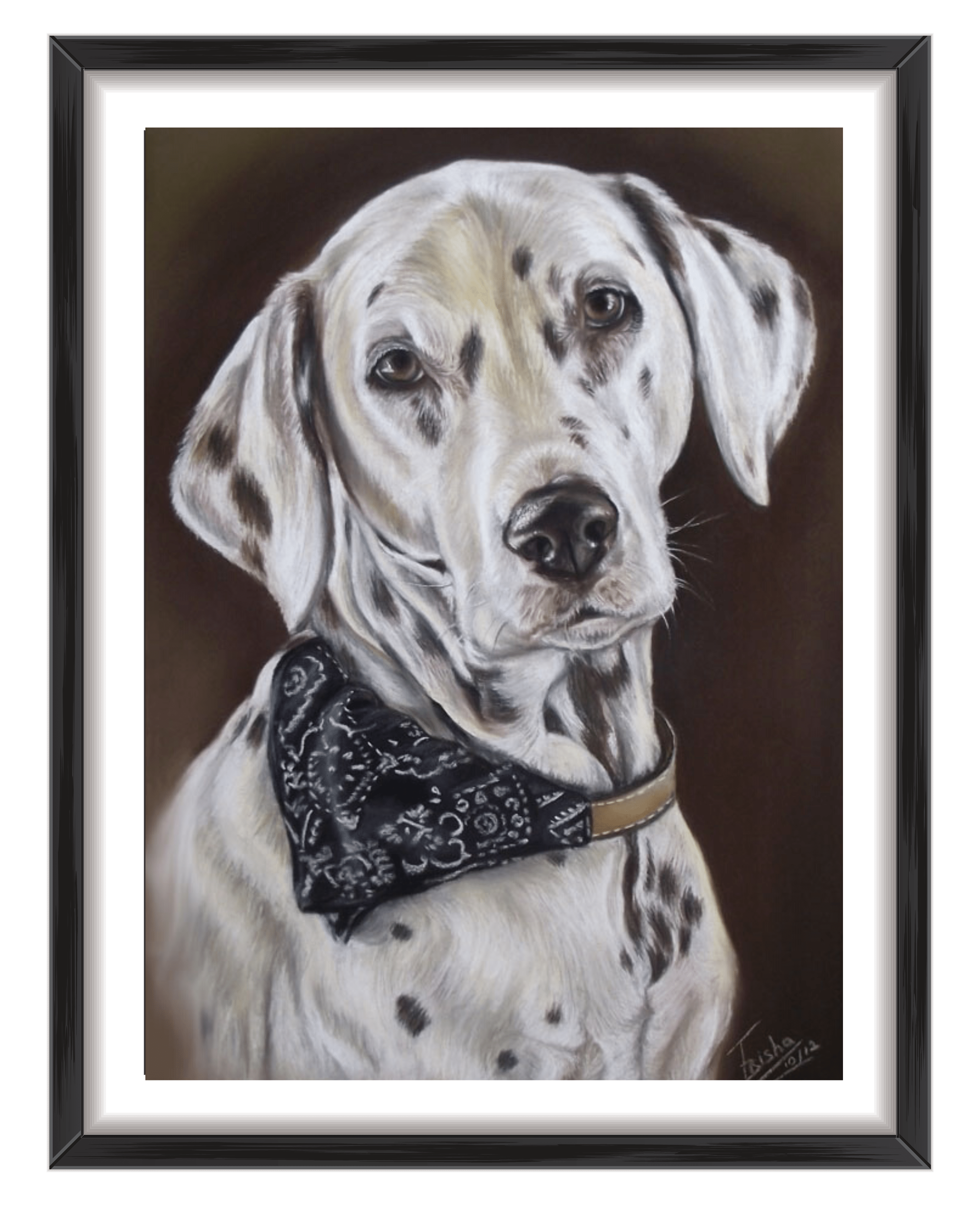 Dalmatian dog portrait commission
