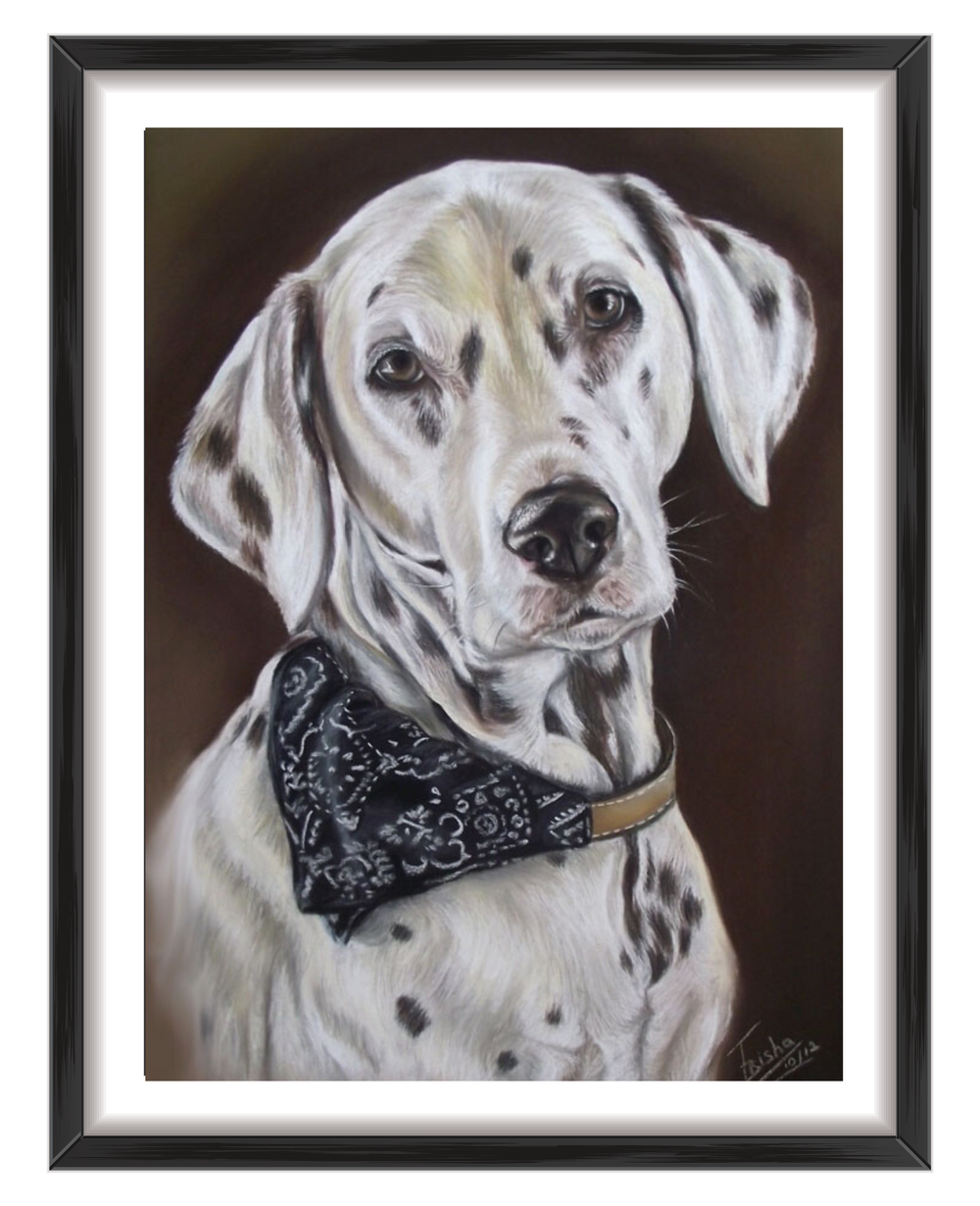 dog portrait commission