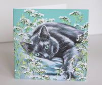 greeting card with cat