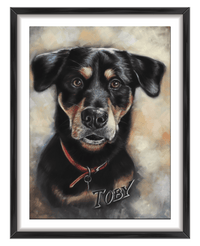 dog portrait commission