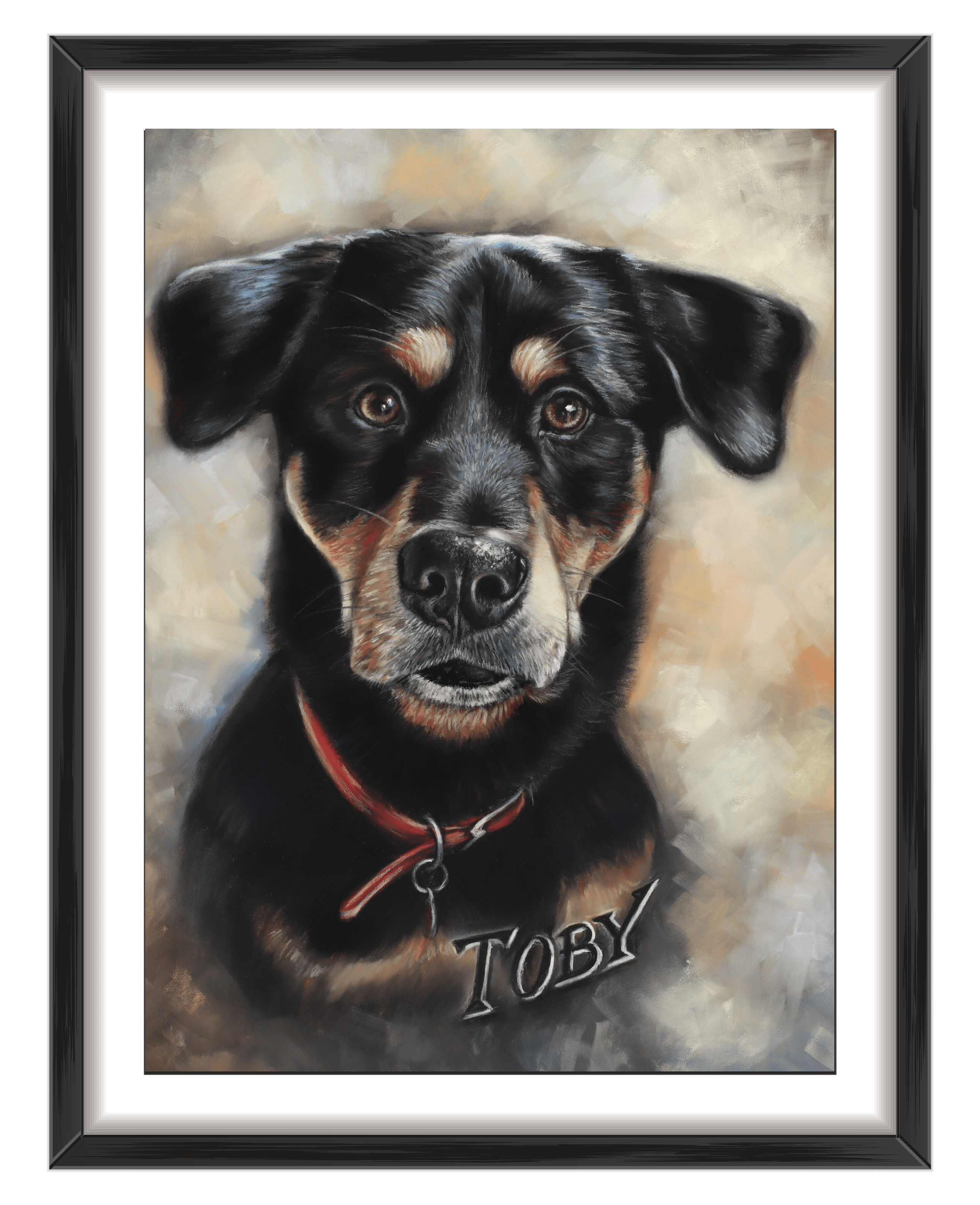 dog portrait commission