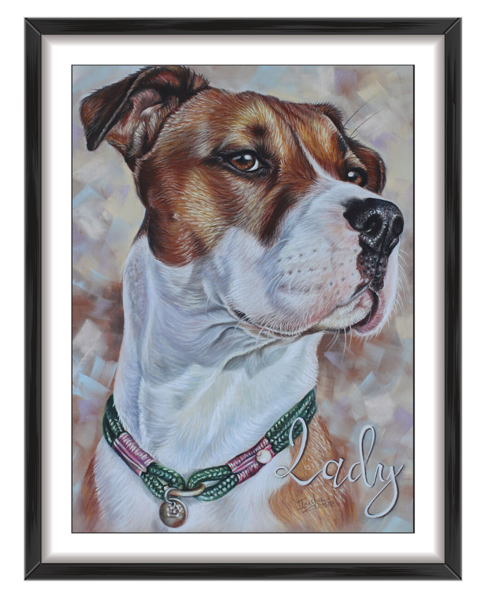 commission dog portrait uk