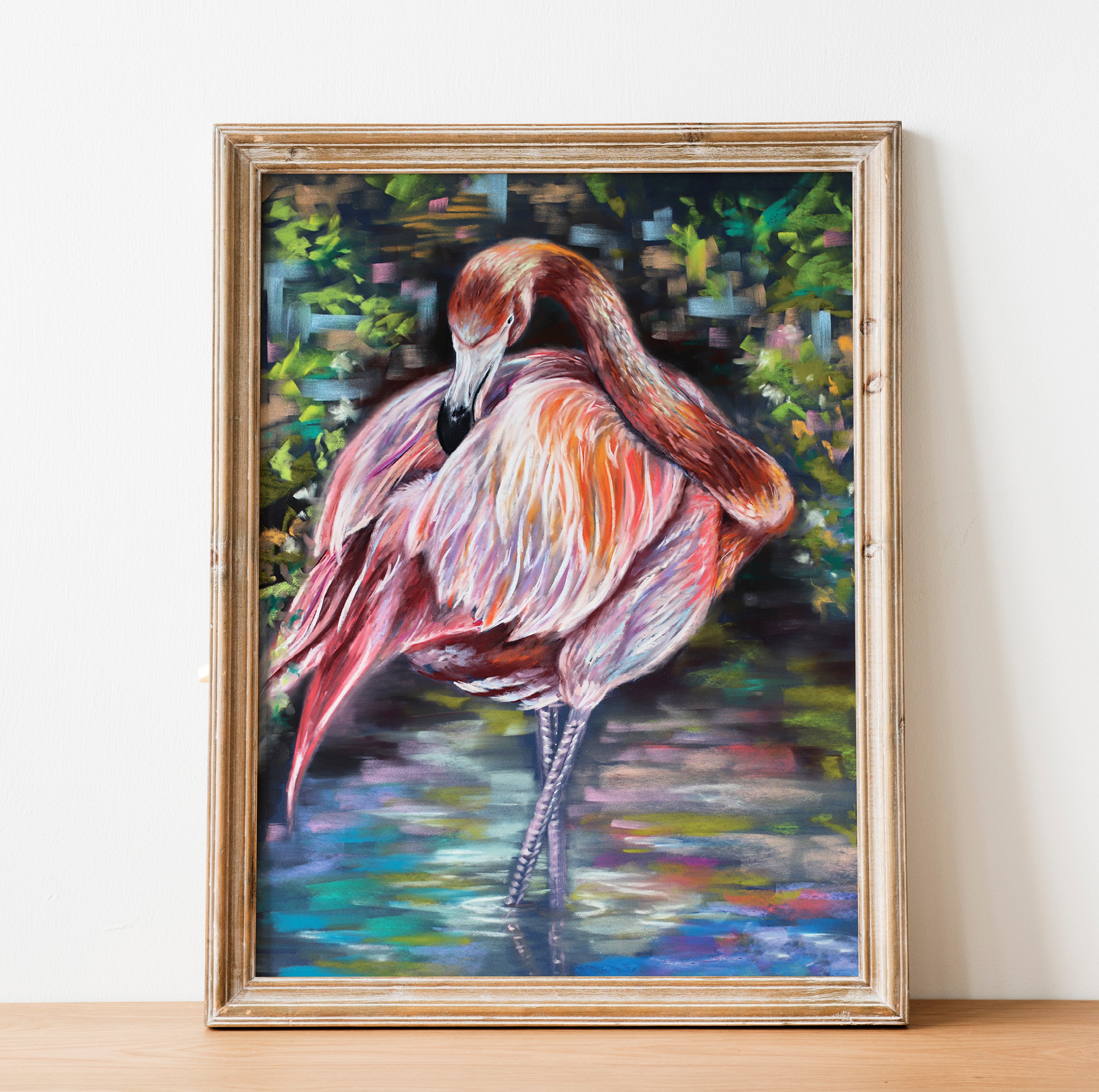 flamingo wall art