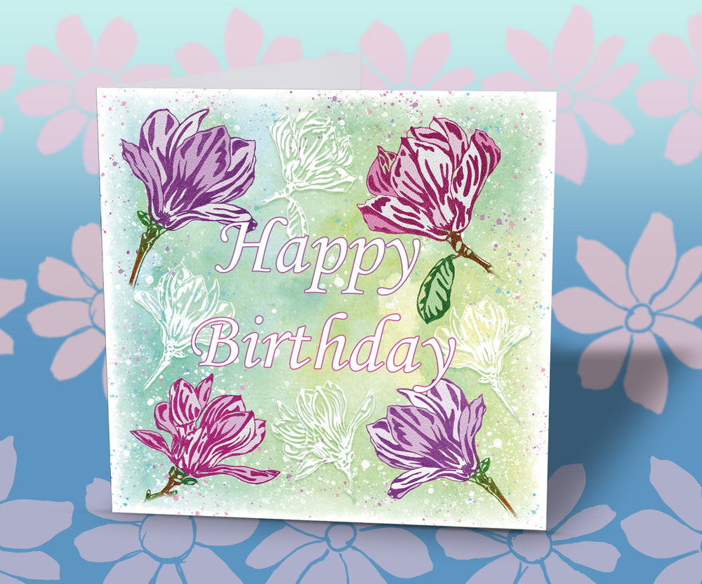 Birthday Flower Card