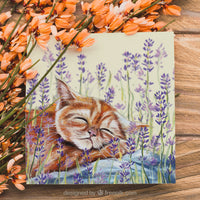 ginger cat card