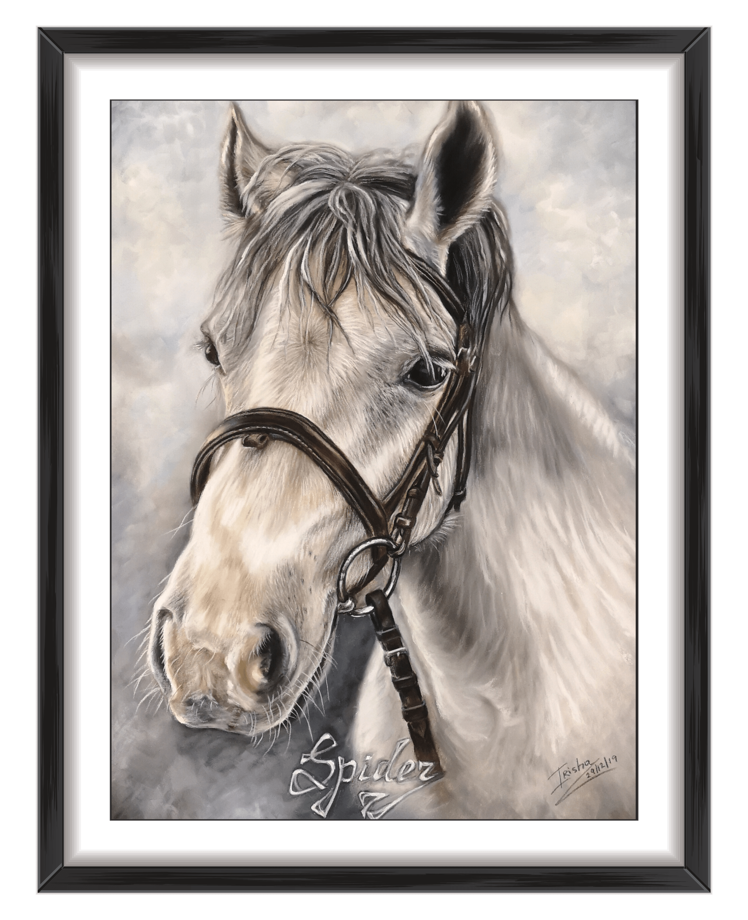 horse custom portrait commission