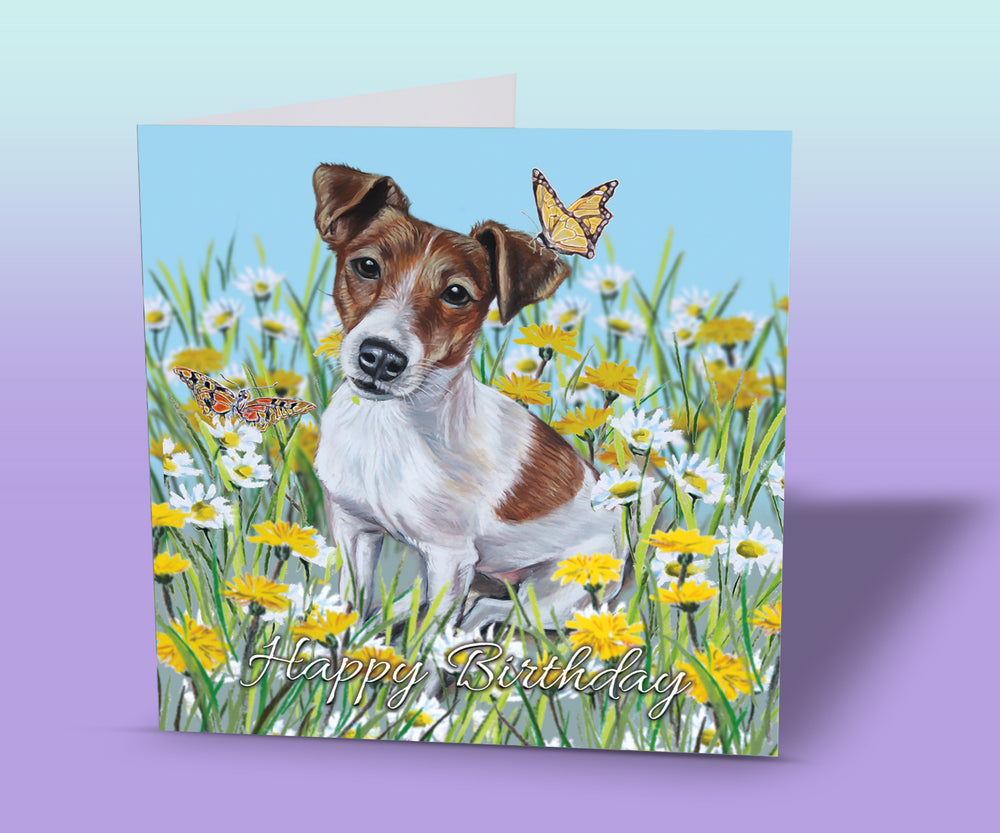 Jack Russell Terrier Birthday Card