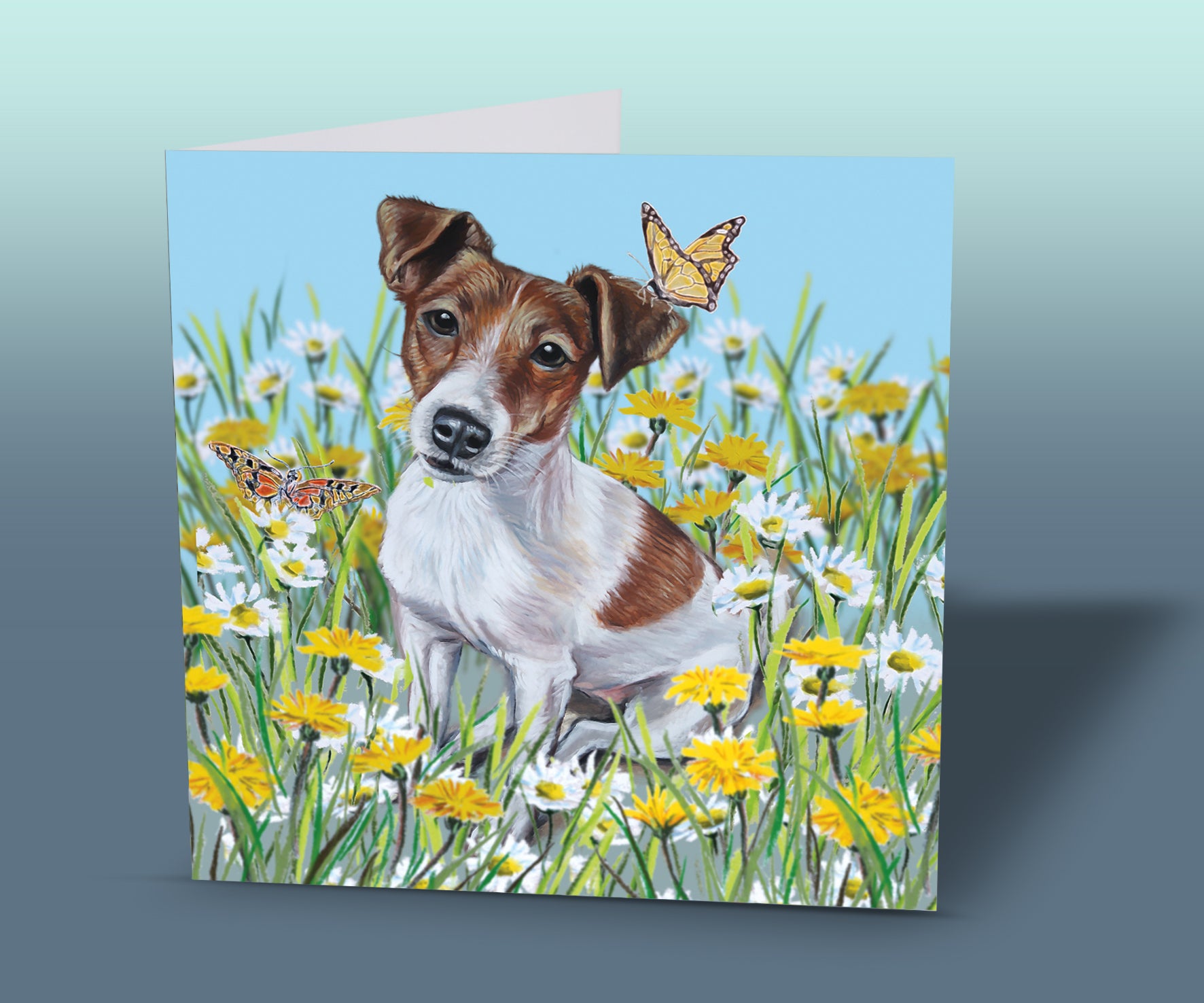 jack russell greeting card