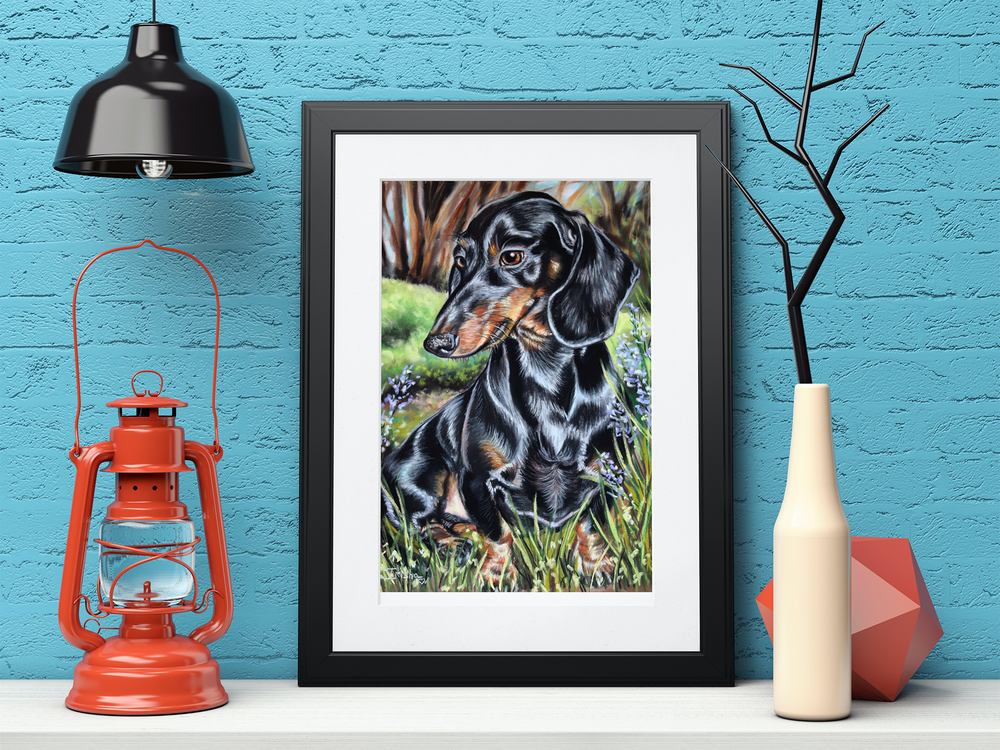 original wall art dachshund